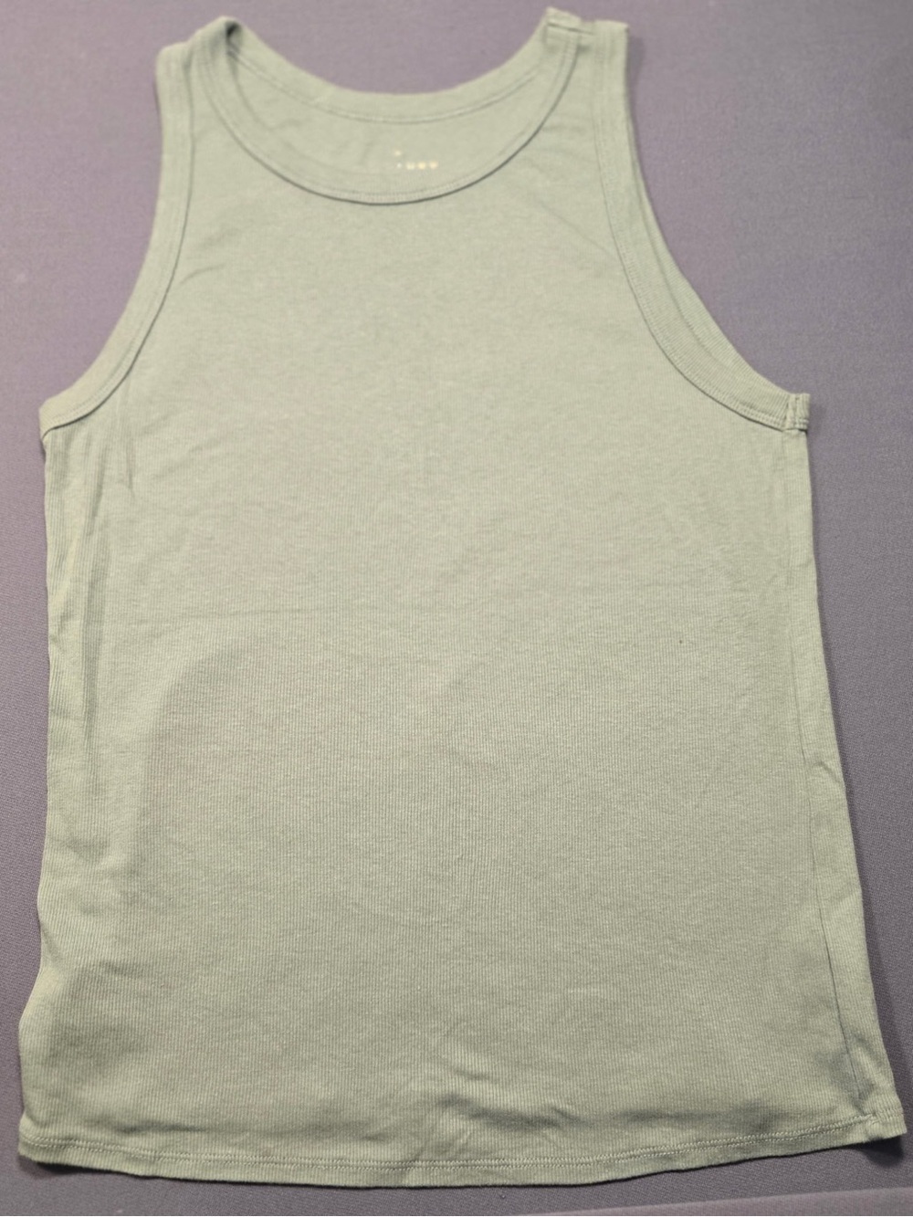 a new day Sage Green Ribbed Women's Tank Top